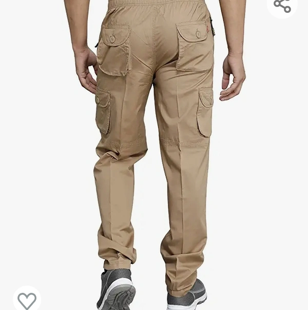 SAPPER Men's Pure Cotton Solid Cargo Pants - M. L. XL. XXL