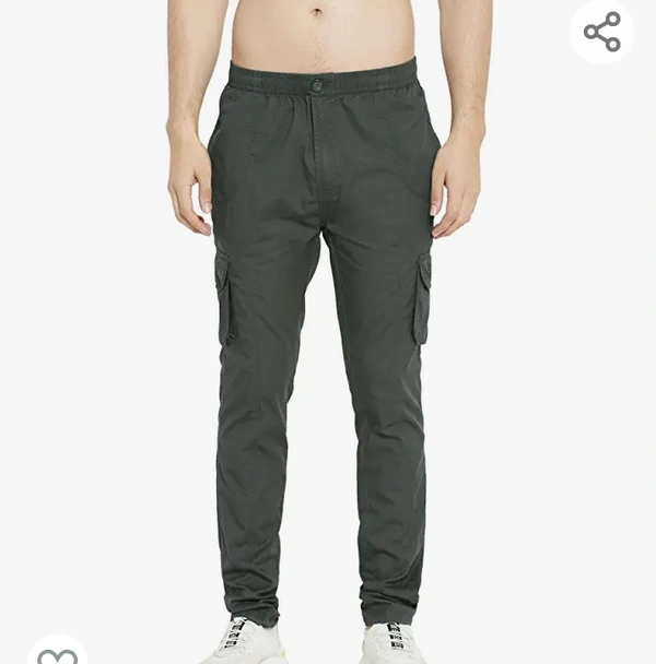SAPPER Men's Pure Cotton Solid Cargo Pants - M. L. XL. XXL
