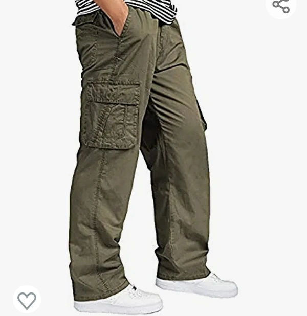 SAPPER Men's Pure Cotton Solid Cargo Pants - M. L. XL. XXL