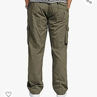 SAPPER Men's Pure Cotton Solid Cargo Pants - M. L. XL. XXL