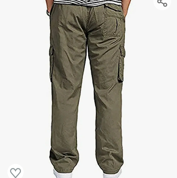 SAPPER Men's Pure Cotton Solid Cargo Pants - M. L. XL. XXL