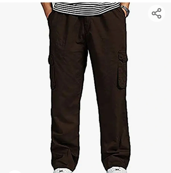 SAPPER Men's Pure Cotton Solid Cargo Pants - M. L. XL. XXL