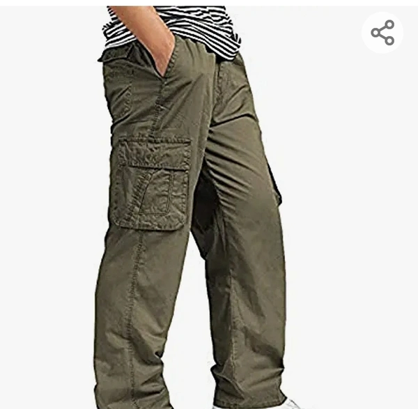 SAPPER Men's Pure Cotton Solid Cargo Pants - M. L. XL. XXL