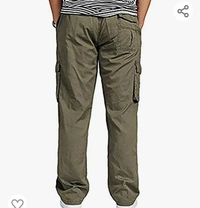 SAPPER Men's Pure Cotton Solid Cargo Pants - M. L. XL. XXL