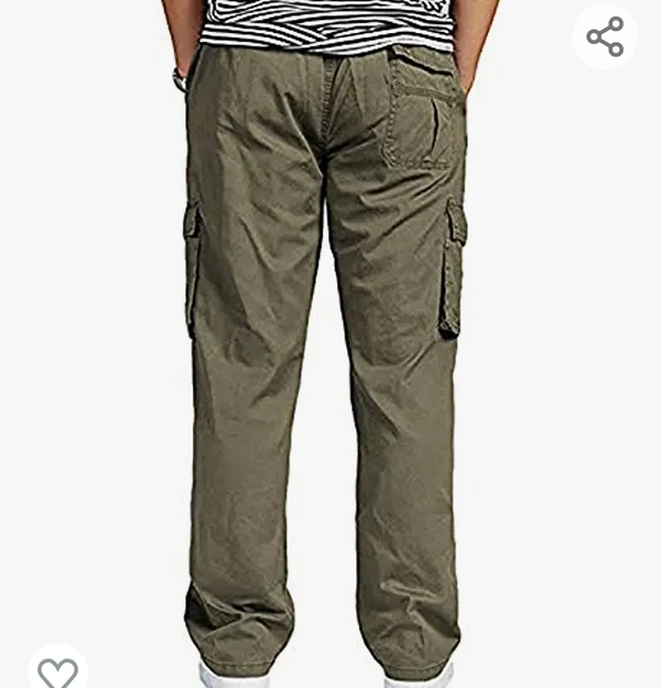 SAPPER Men's Pure Cotton Solid Cargo Pants - M. L. XL. XXL