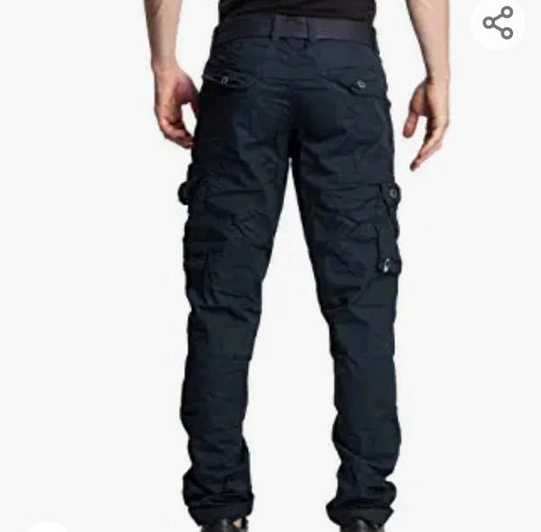 SAPPER Men's Pure Cotton Solid Cargo Pants - M. L. XL. XXL