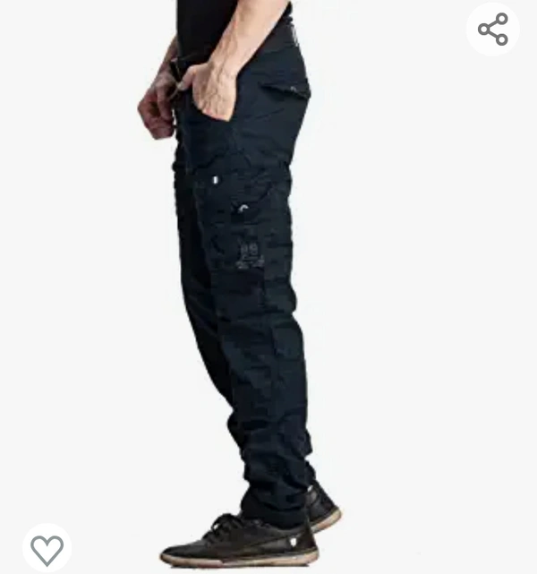 SAPPER Men's Pure Cotton Solid Cargo Pants - M. L. XL. XXL