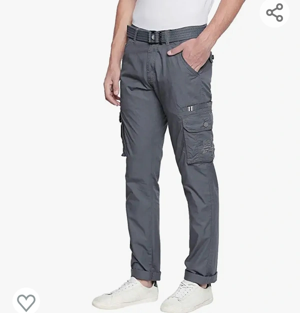 SAPPER Men's Pure Cotton Solid Cargo Pants - M. L. XL. XXL
