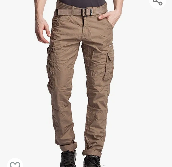 SAPPER Men's Pure Cotton Solid Cargo Pants - M. L. XL. XXL
