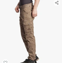 SAPPER Men's Pure Cotton Solid Cargo Pants - M. L. XL. XXL