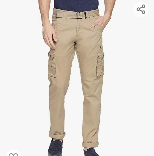 SAPPER Men's Pure Cotton Solid Cargo Pants - M. L. XL. XXL