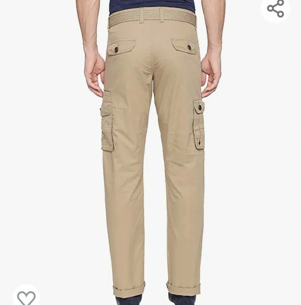SAPPER Men's Pure Cotton Solid Cargo Pants - M. L. XL. XXL