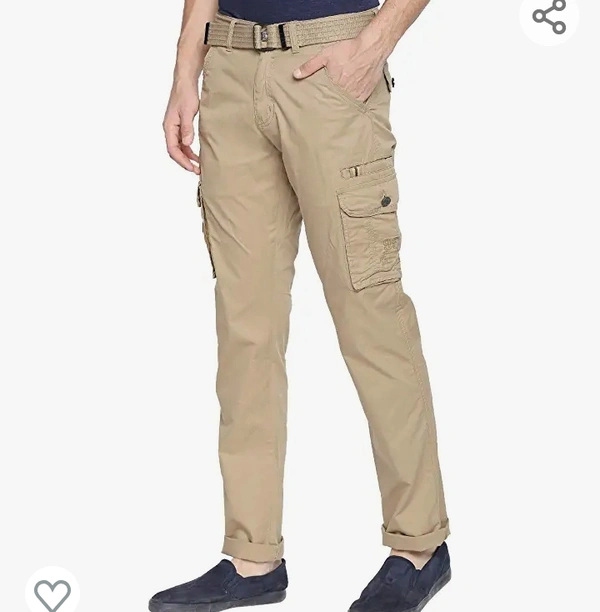 SAPPER Men's Pure Cotton Solid Cargo Pants - M. L. XL. XXL