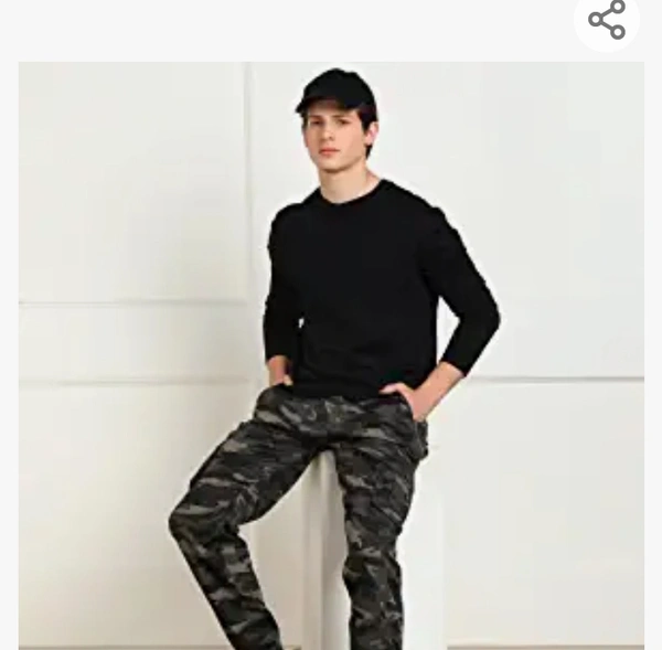 SAPPER Men's Pure Cotton Solid Cargo Pants - M. L. XL. XXL