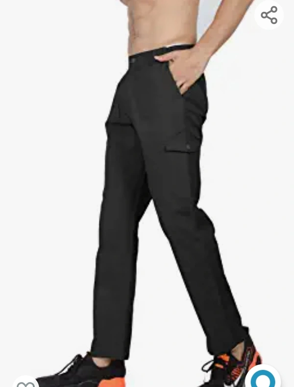Button Men's Regular Fit Cotton Cargo Pajama Pant - M L XL XXL