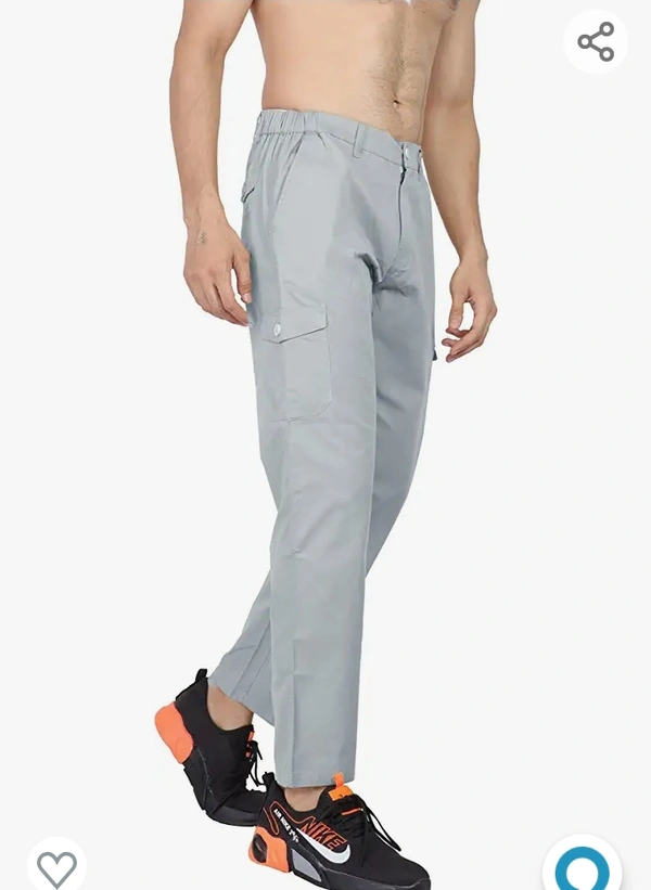 Big Button Men's Regular Fit Cotton Cargo Pajama Pant - M L XL XXL
