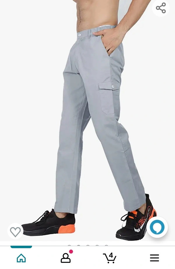 Big Button Men's Regular Fit Cotton Cargo Pajama Pant - M L XL XXL