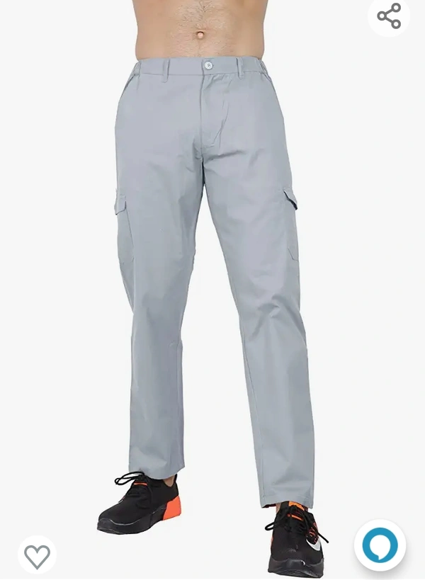 Big Button Men's Regular Fit Cotton Cargo Pajama Pant - M L XL XXL