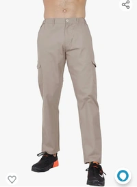 Button Men's Regular Fit Cotton Cargo Pajama Pant - M L XL XXL