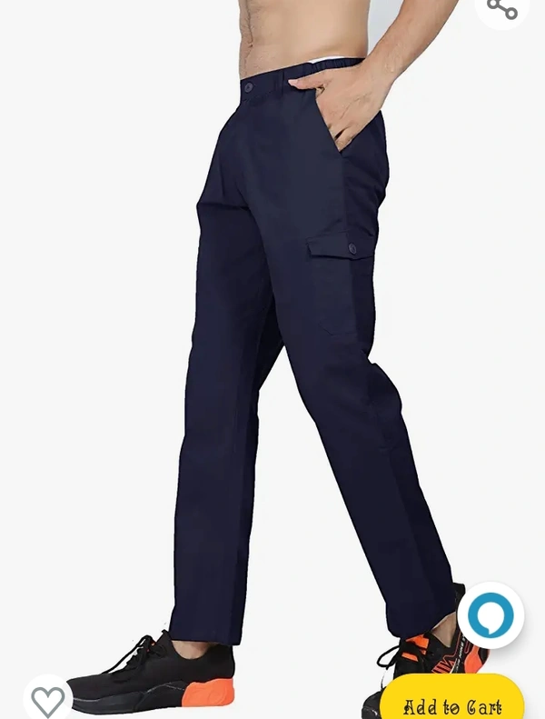 Big Button Men's Regular Fit Cotton Cargo Pajama Pant - M L XL XXL