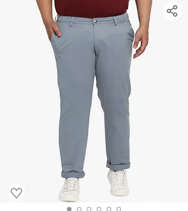 Urbano Plus Men's Cotton Regular Fit Casual Chino Pants Stretch - M L XL XXL