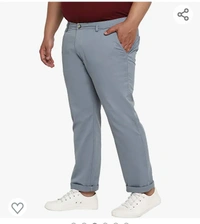 Urbano Plus Men's Cotton Regular Fit Casual Chino Pants Stretch - M L XL XXL