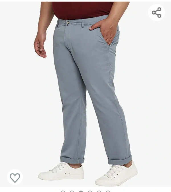 Urbano Plus Men's Cotton Regular Fit Casual Chino Pants Stretch - M L XL XXL