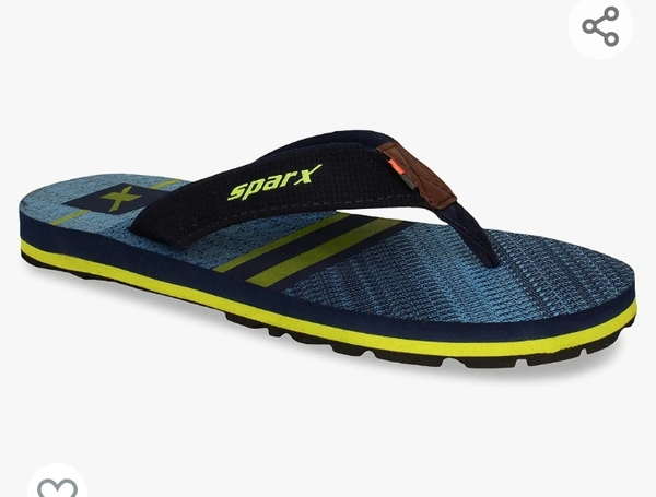 Sparx Men's SF0049G N. Blue Fl. Green Slippers-9 Kids UK (SF0049GNBFG0009) - M L XL XXL