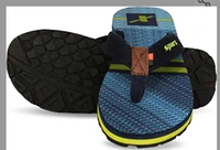 Sparx Men's SF0049G N. Blue Fl. Green Slippers-9 Kids UK (SF0049GNBFG0009) - M L XL XXL