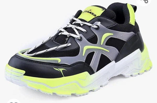 Enjoy Men's Breathable and Lightweight Upper Mesh Lace up Sneakers Slip On Fashionable Shoes - M. L. XL. XXL