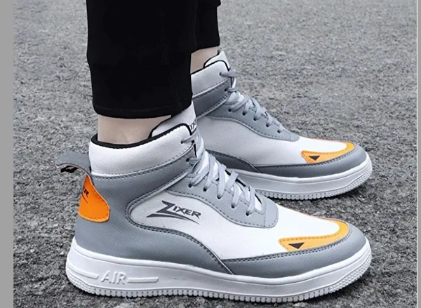 Enjoy Men's Breathable and Lightweight Upper Mesh Lace up Sneakers Slip On Fashionable Shoes - 5.6.7.8.9