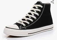 Robbie jones Casual Sneakers Canvas Outwear Shoes for Men in Black Red Yellow - 5.6.7.8