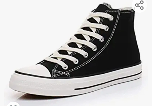 Robbie jones Casual Sneakers Canvas Outwear Shoes for Men in Black Red Yellow - 5.6.7.8