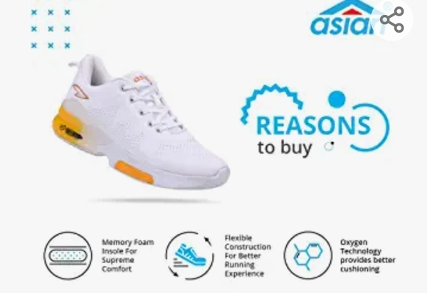 ASIAN Men's Oxygen-04 Sports Running,Walking & Gym Shoes with Oxygen Technology & Lightweight Casual Sneaker Shoes for Men's & Boy's - 5.6.7.8