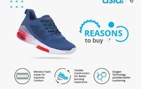 ASIAN Men's Oxygen-04 Sports Running,Walking & Gym Shoes with Oxygen Technology & Lightweight Casual Sneaker Shoes for Men's & Boy's - 5.6.7.8.9