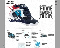 ASIAN Men's Oxygen-04 Sports Running,Walking & Gym Shoes with Oxygen Technology & Lightweight Casual Sneaker Shoes for Men's & Boy's - 5.6.7.8.9