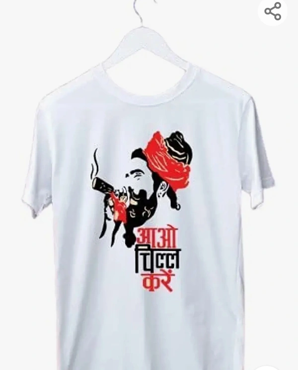 SSM Fashion-Mens Best Printed T-Shirts-White - M. L. XL. XXL