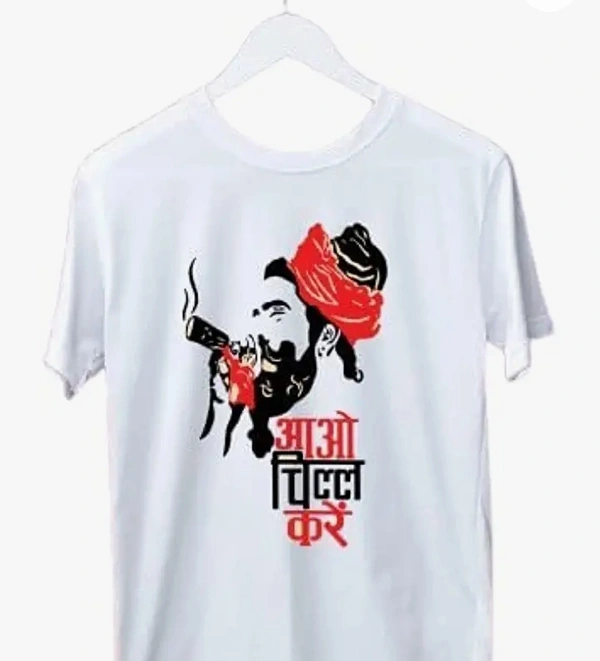 SSM Fashion-Mens Best Printed T-Shirts-White - M. L. XL. XXL