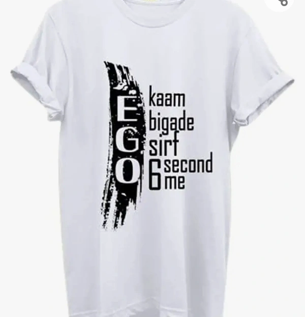 SSM Fashion-Mens Best Printed T-Shirts-White - M. L. XL. XXL