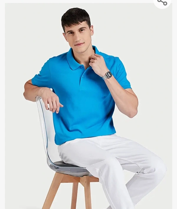 LEOTUDE Regular Fit Half Sleeve Polo T-Shirt for Men - M. L. XL. XXL
