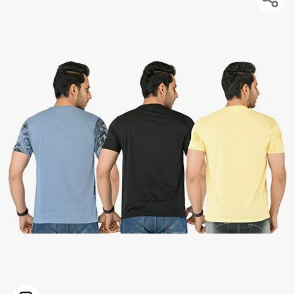 SHAUN Men T-Shirt (N704MT3_$P_Pack of 3) - M. L. XL. XXL