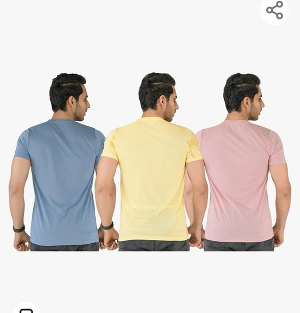 SHAUN Men T-Shirt (N704MT3_$P_Pack of 3) - M. L. XL. XXL
