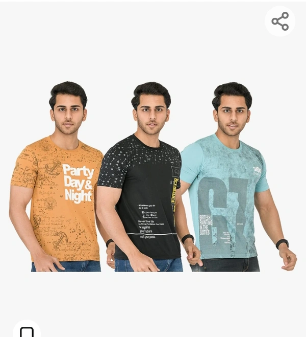 SHAUN Men T-Shirt (N704MT3_$P_Pack of 3) - ., M. L. XL. XXL