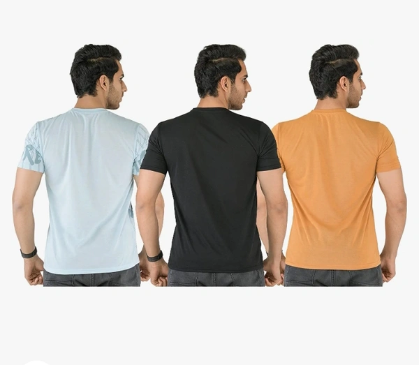 SHAUN Men T-Shirt (N704MT3_$P_Pack of 3) - M. L. XL. XXL
