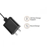 Mi 2A Fast Charger with Cable - Black