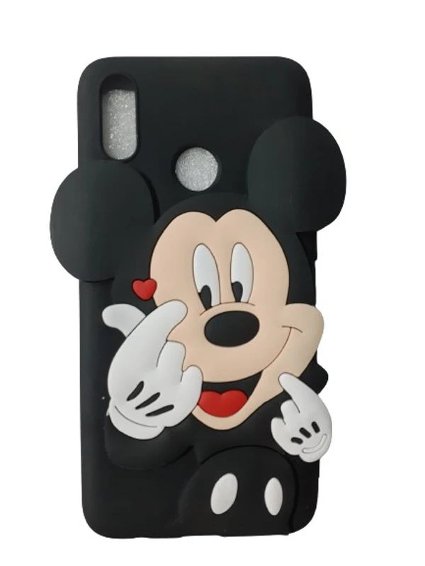 REALME 3I MICKY MOUSE MOBILE COVER - BLACK