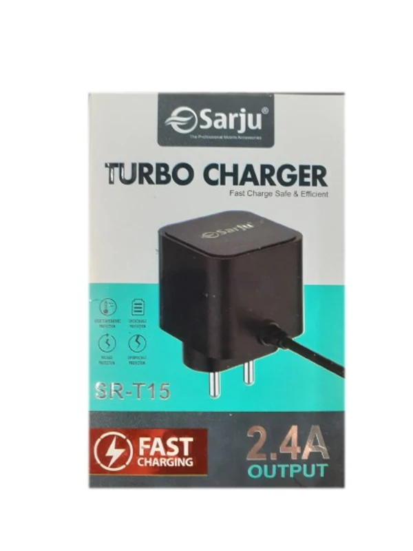 Sarju SR-T15 Turbo charger 2.4A - BLACK