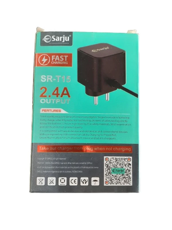 Sarju SR-T15 Turbo charger 2.4A - BLACK