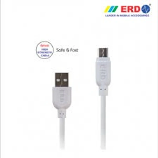 ERD UC-21 MicroUSB Data Cable - WHITE