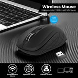 EVM WM009 1000/1200/1600 DPI 2.4GHz Wireless Mouse  - Black